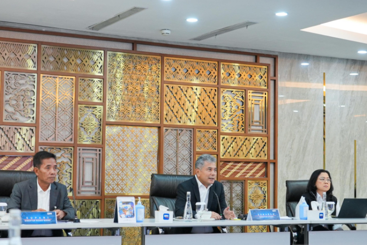 Direktur Utama BRI Sunarso pada Public Expose Live 2024 di Jakarta (30/08)