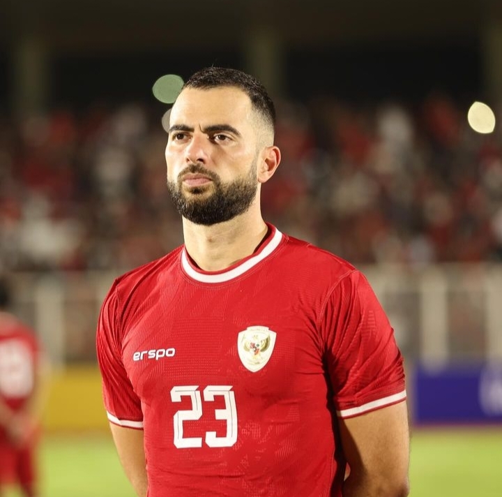 Pemain Timnas Indonesia Jordi Amat.