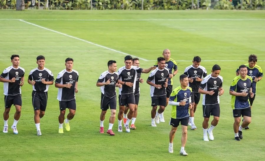 Pemain Timnas Indonesia latihan jelang lawan Arab Saudi di ronde 3 Kualifikasi Piala Dunia Zona Asia 2026