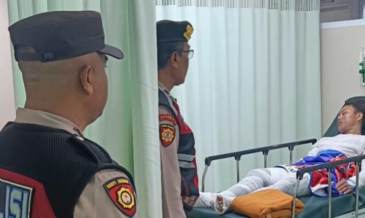 I Kadek Widyantara, warga Banjar Sala, Desa Abuan, Kecamatan Susut, Bangli dirawat di RSUD Bangli akibat mengalami luka bakar.