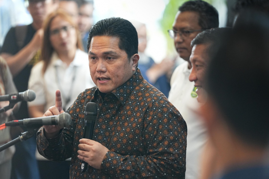BERSIH-BERSIH: Ketua Umum PSSI Erick Thohir menampik ada perpecahan di tubuh PSSI. Pihaknya hanya ingin melakukan bersih-bersih.