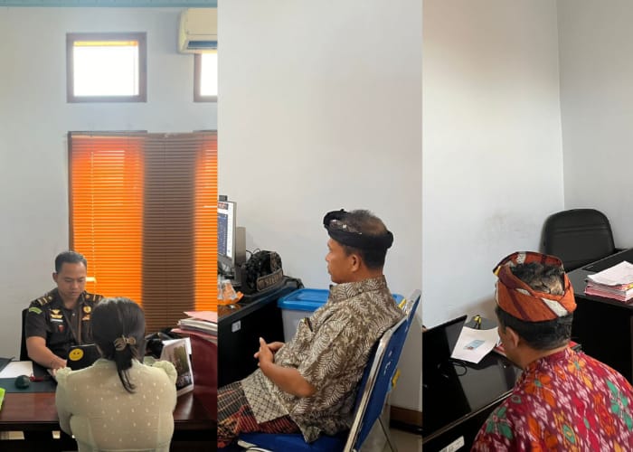 DIPERIKSA : Pemeriksaan tiga orang saksi dalam dugaan penyimpangan pengelolaan dana komite pada Sekolah Menengah Kejuruan (SMK) Negeri 1 Klungkung, Kamis (5/9/2024).