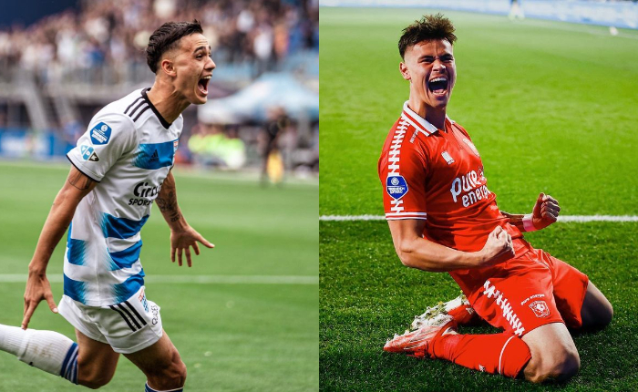 Eliano Reijnders (kiri) dan Mees Hilgers, disebut-sebut calon pemain naturalisasi untuk Timnas Indonesia