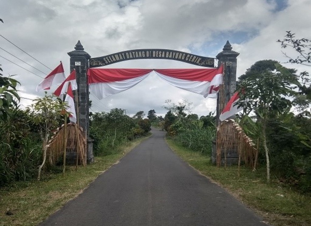 Desa Bayung Cerik, Kecamatan Kintamani, Kabupaten Bangli, Bali.