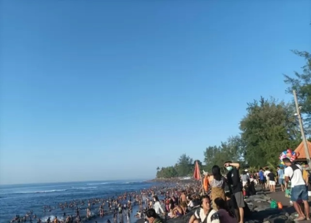 Pantai Cucukan di Desa Medahan, Kecamatan Blahbatuh, Kabupaten Gianyar, Bali.