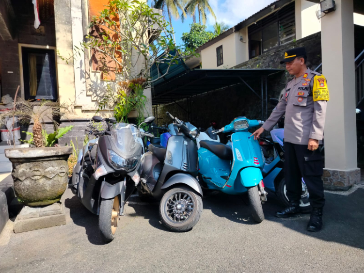Belasan Motor Pelajar Diamankan Polsek Tegallalang, Banyak yang Tak Lengkap Surat-Surat pada Selasa (11/9).