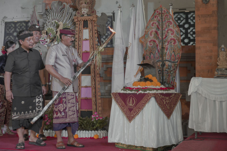 Pembukaan Utsawa Dharma Gita Kabupaten Badung 2024 di Wantilan DPRD Kabupaten Badung, Rabu, (11/9).