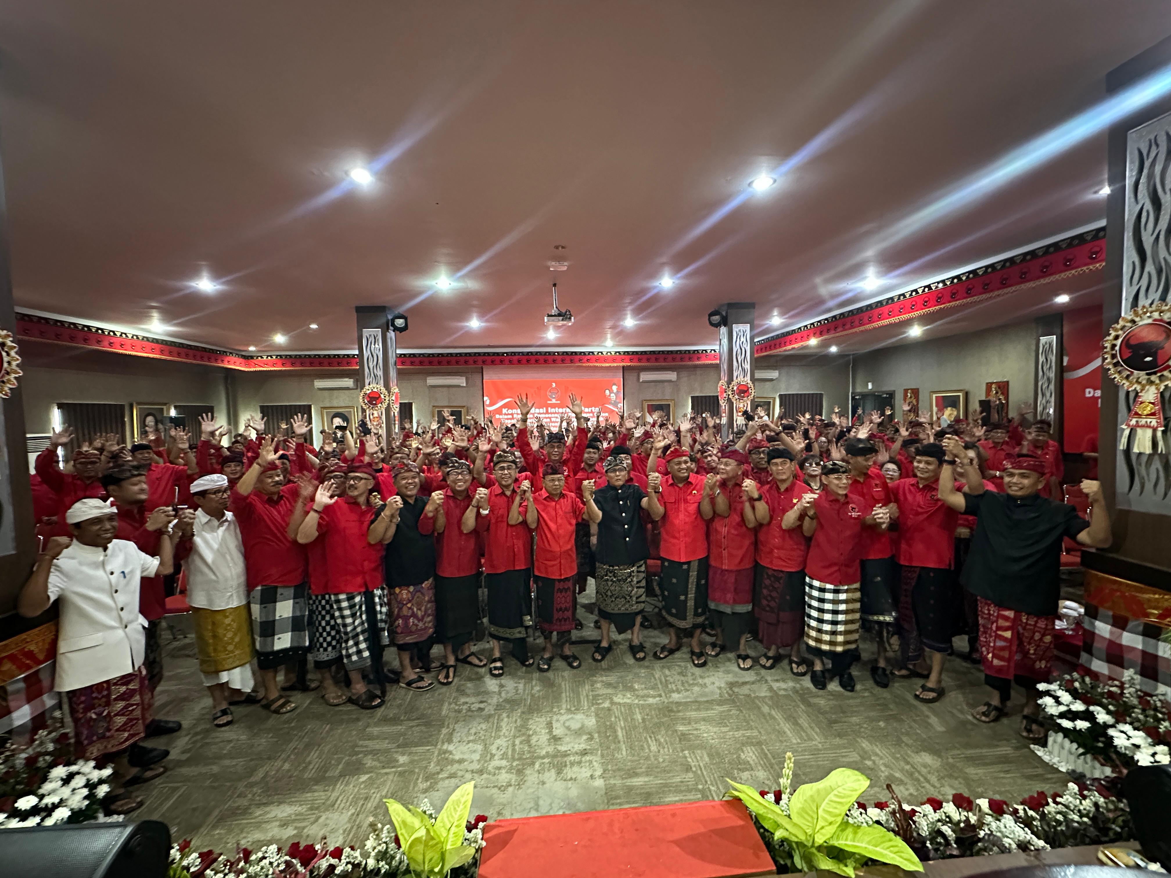 KAMPANYE: Rapat internal DPD PDIP Bali, Kamis (19/9)