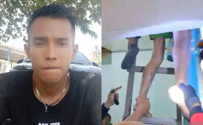 Indra Septiarman (26), tersangka pembunuhan Nia Kurnia Sari (18) gadis penjual gorengan ditangkap