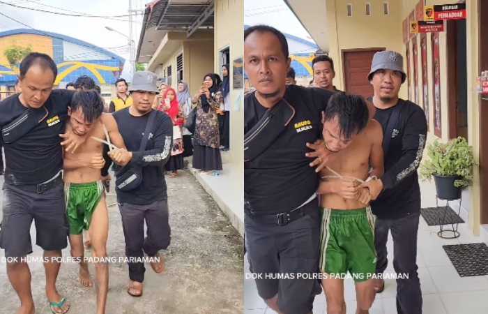 Indra Septiarman (26), tersangka pembunuhan gadis penjual gorengan Nia Kurnia Sari di Padang Pariaman, Sumbar.