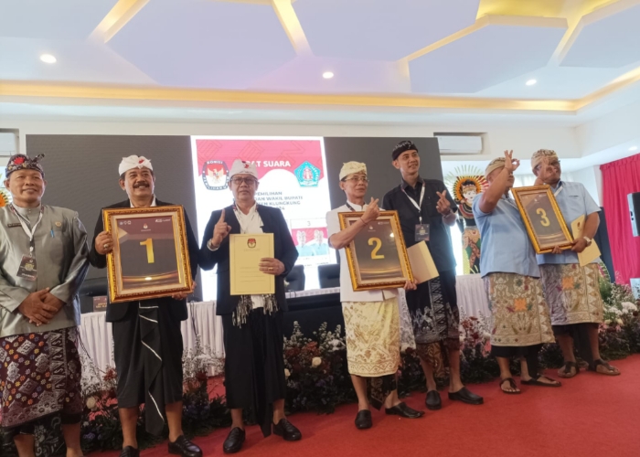 Pengundian nomor urut paslon Pilkada Klungkung 2024 pada bulan September 2024 lalu.