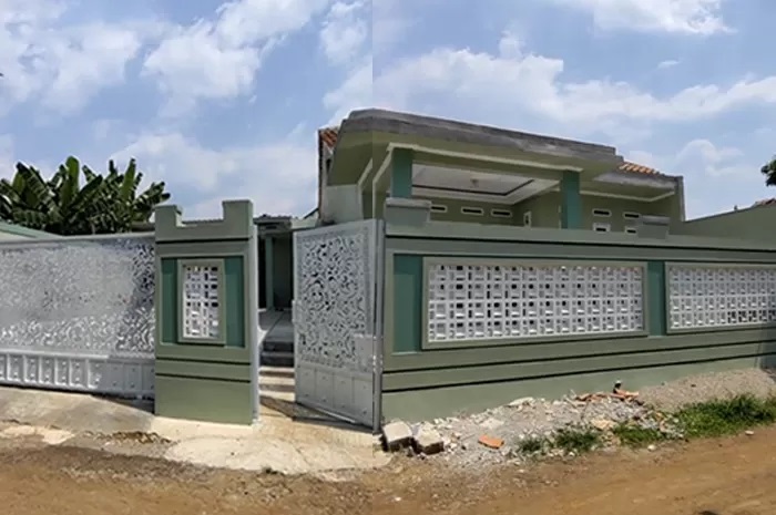 Rumah mewah di Bogor yang disatroni perampok usai sering dibuat konten di media sosial. (TikTok@restipebrianti02)