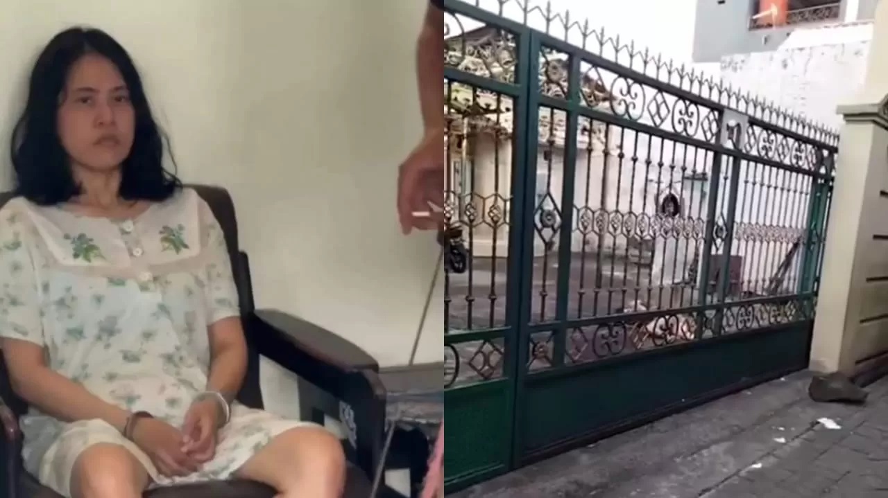 Perempuan di Makassar bernama Sarniati (kiri) tega membacok ibunya dengan parang setelah diminta bersih bersih rumah. (Foto: Screenshots Instagram @makassarinfoku & @accunk33)
