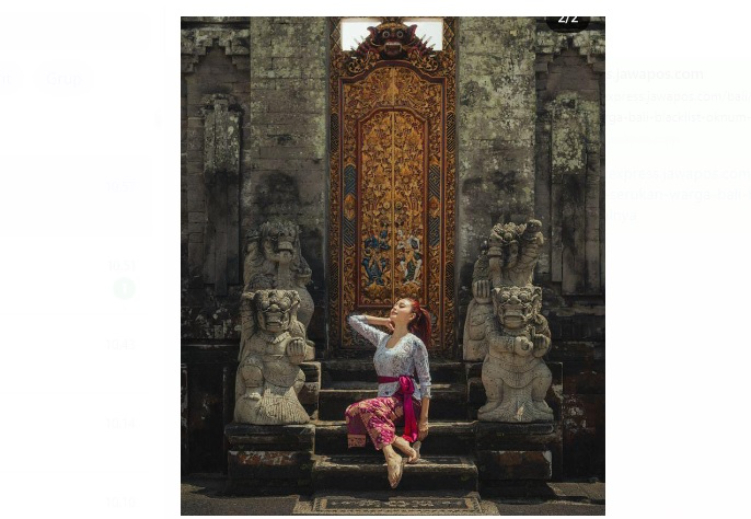 Bintang Dewasa Rae Lil Black sedang berlibur di Bali