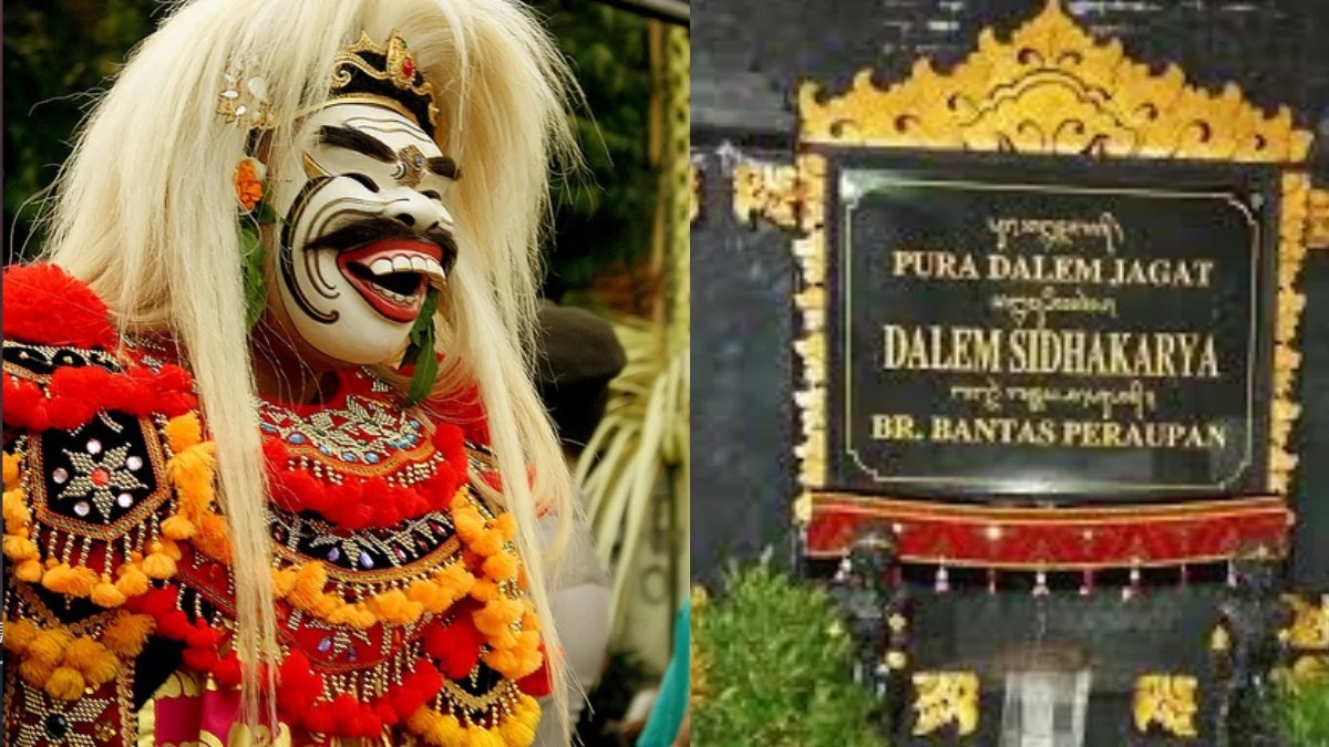 SIDHAKARYA: Topeng Sidhakarya merupakan wujud Arya Panji yang terjatuh saat ditikam Patih Gajah Mada dalam peperangan di Buruan.