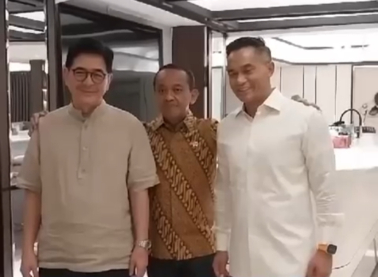 Arsjad Rasjid duduk bareng dengan ketua Umum Kadin versi Munaslub Anindya Bakrie
