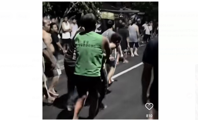 Video sebuah keributan yang terjadi di Nusa Dua Bali membuat warganet semakin resah