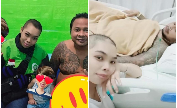 Pasangan suami istri yang tengah berjuang dari sakitnya