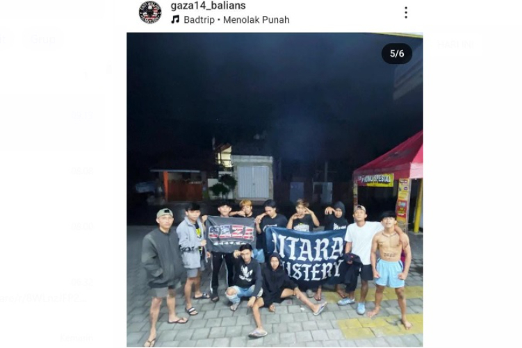 Geng Gaza Denpasar kembali aktif membagikan kegiatan di media sosial