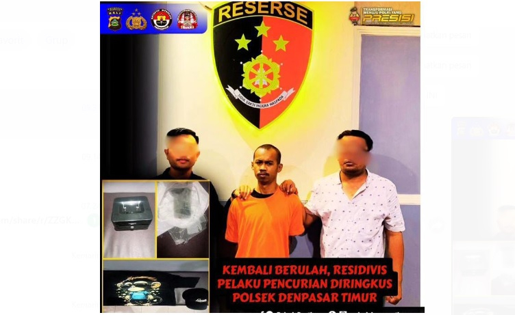 Residivis pencurian ditangkap usai bobol klinik di Denpasar