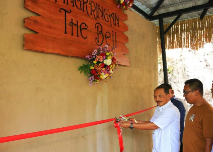 Peresmian Angkringan The Beji oleh Pj Bupati Klungkung I Nyoman Jendrika.