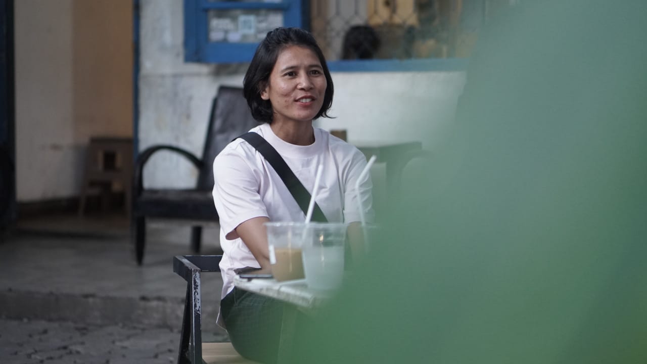 Ni Ketut Cita saat bercerita.