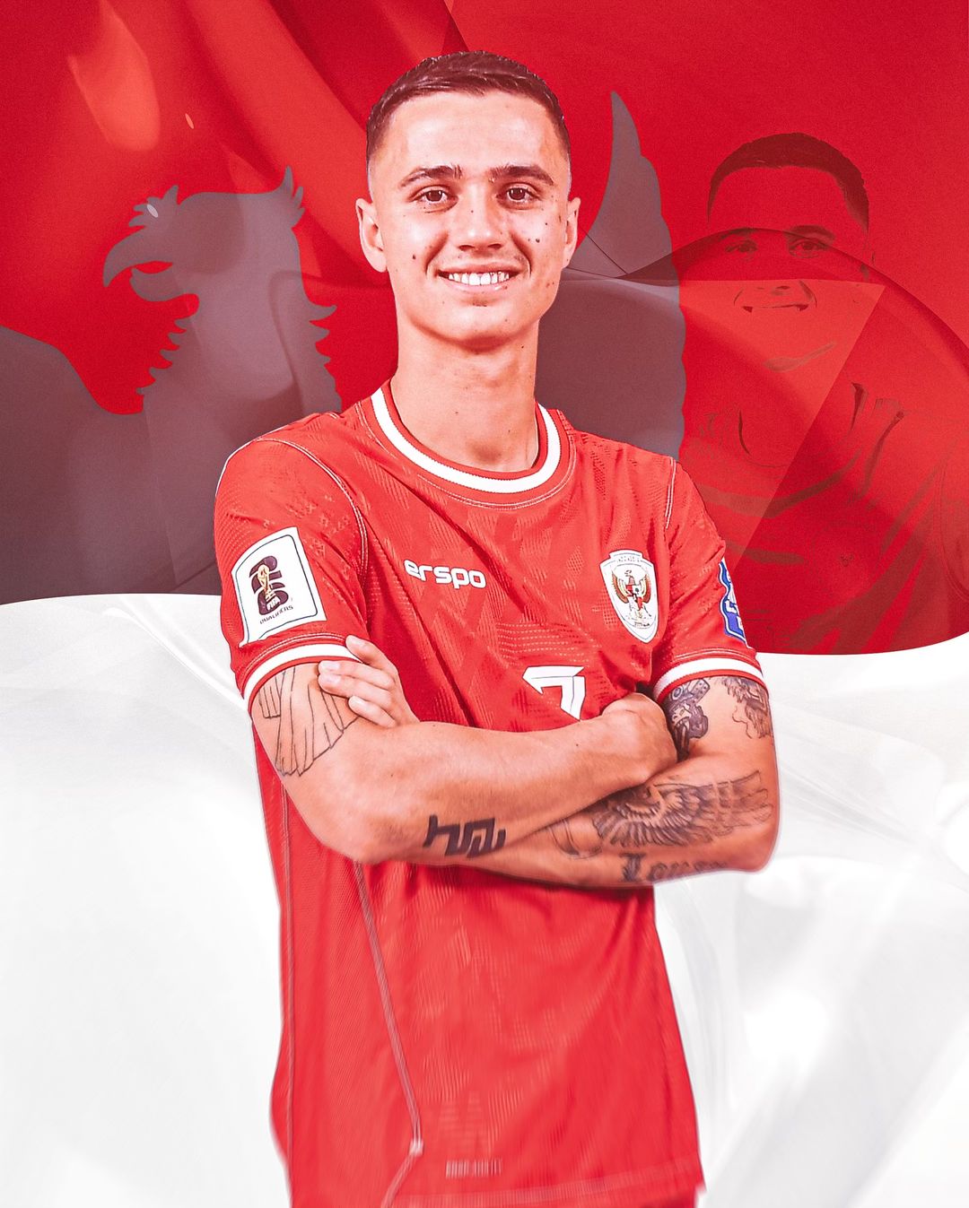DIPANGGIL: Eliano Reijnders, pemain yang baru dinaturalisasi, dipanggil untuk memperkuat Skuad Garuda oleh Shin Tae-yong.