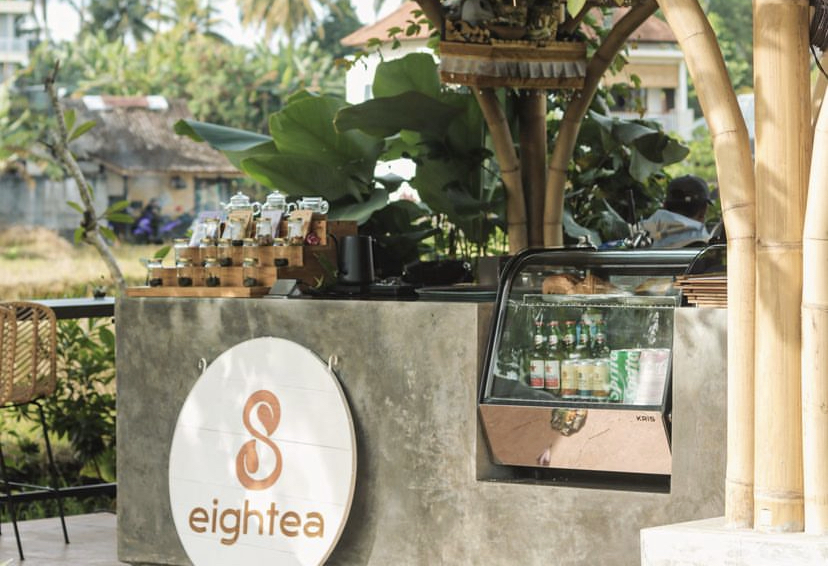 SPESIAL TEH: Kedai teh Eightea Bali Jalan Juwuk Manis Rice Field Walk, Ubud
