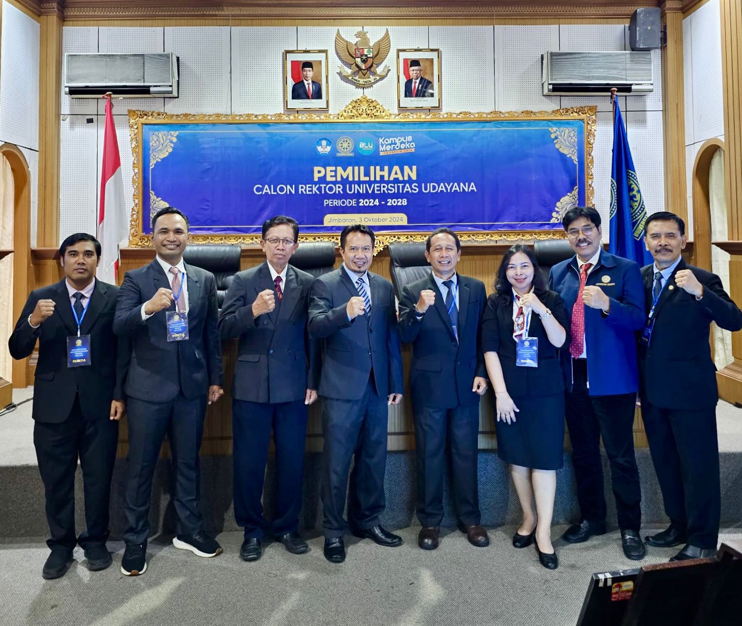 TERPILIH: Rapat Pleno Pemilihan Rektor yang digelar di Gedung Auditorium Widya Sabha Kampus Jimbaran, Kamis (3/10)