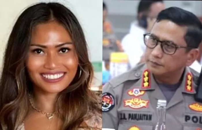 Owner Flame Spa Ni Ketut Sri Astari Sarnanitha alias Nitha (kiri) ditetapkan tersangka dan sudah di tahan. Foto kanan, Kabid Humas Polda Bali Kombes Pol Jansen Avitus Panjaitan. (Istimewa.)