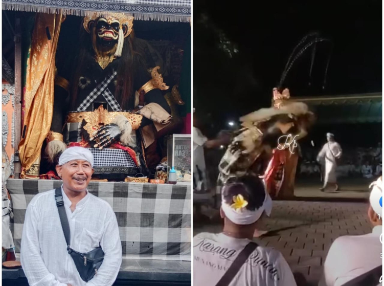 Mangku Gede Pura Dalem Segening, Monang Maning, Ida I Dewa Mangku Mayun angkat bicara terkait Barong Landung runtuh