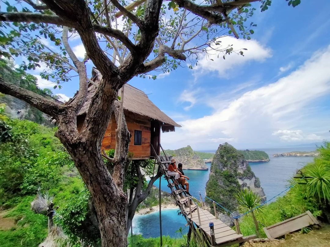 Rumah pohon Molenteng yang ada di kawasan Nusa Penida, Bali