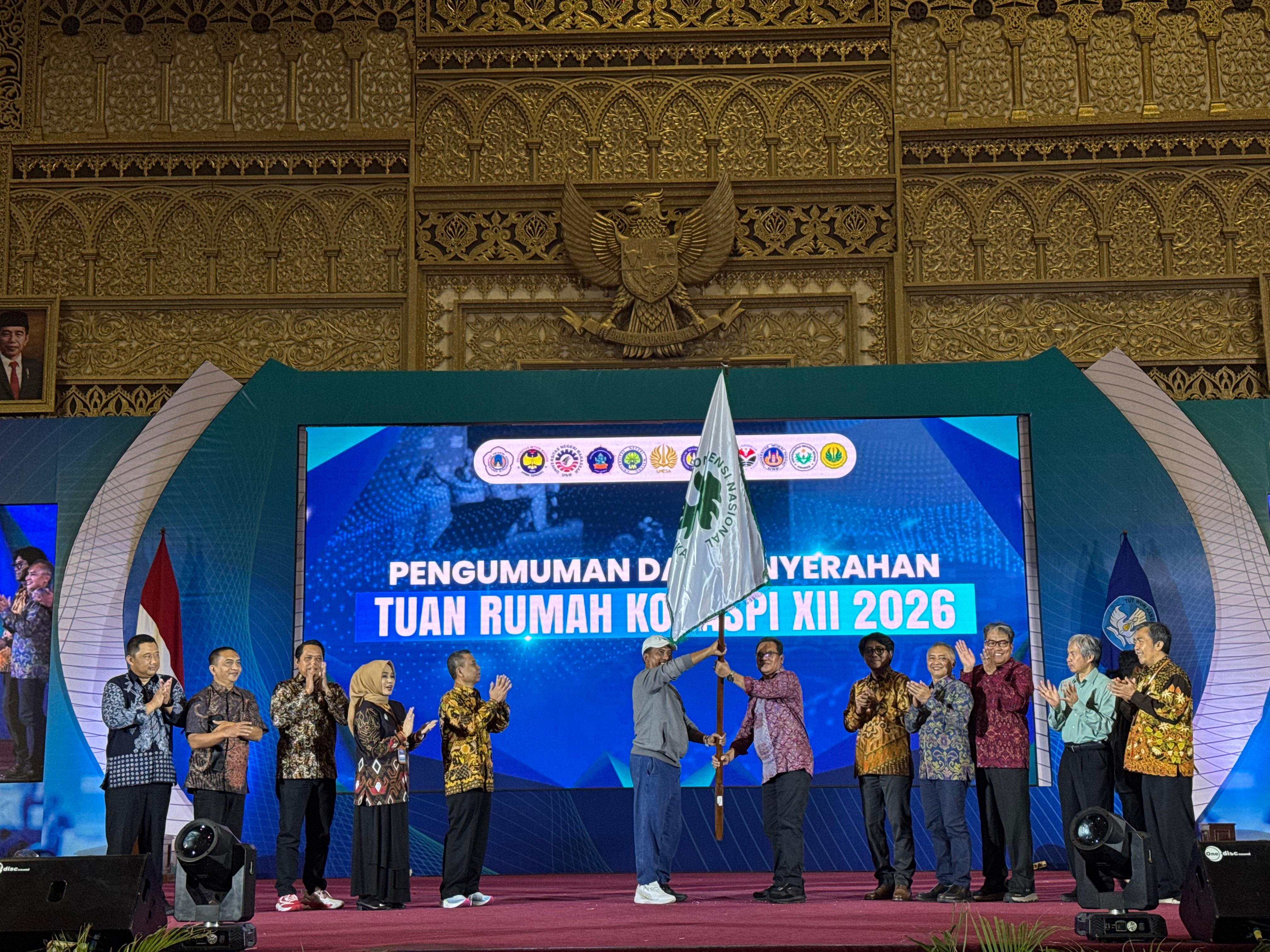 Pengumuman dan penyerahan tugas tuan rumah Konaspi XII 2026 kepada Undiksha