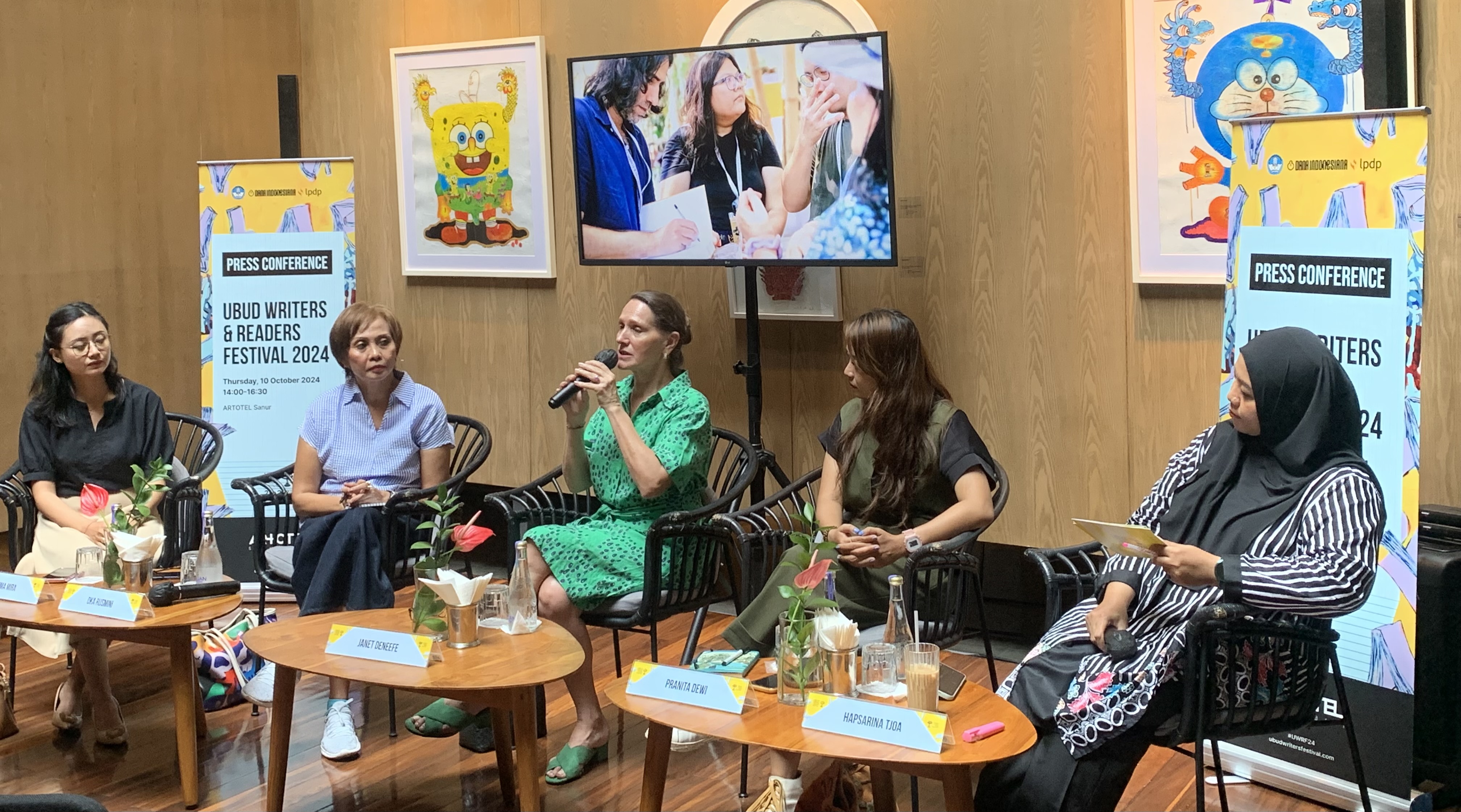 SASTRA: Konferensi pers UWRF di Sanur, Kamis (10/10)