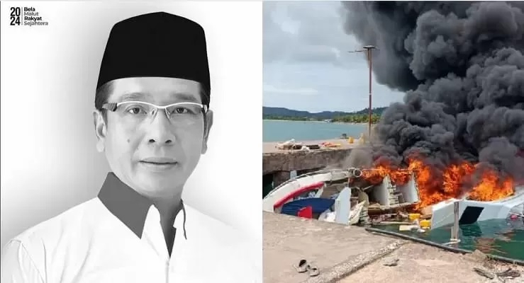 Speedboat yang ditumpangi oleh Benny Laos meledak hingga merenggut nyawanya