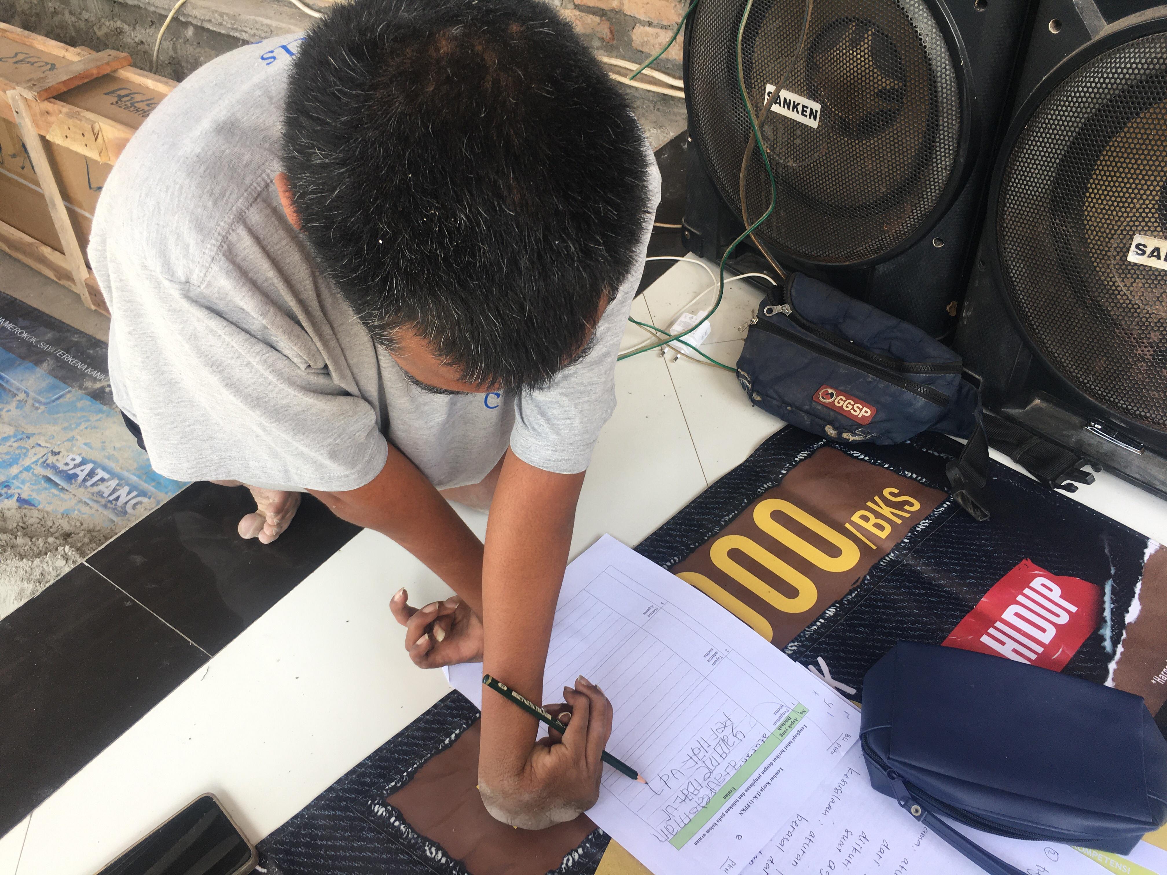 Anak-anak berkebutuhan khusus yang beraktivitas di Yayasan CIMD, Buleleng