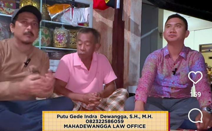 I Made Sugitayasa didampingi kuasa hukum membeber kronologi kasus kredit TV