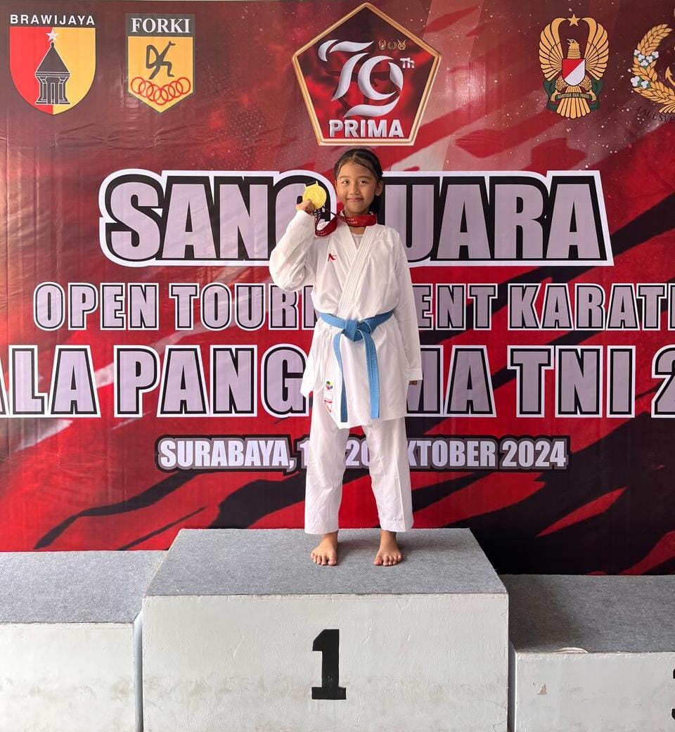Salah satu atlet Inkai Klungkung yang menyumbangkan medali emas adalah A.A. Istri Laksmi Pujantari alias Gung Ami.