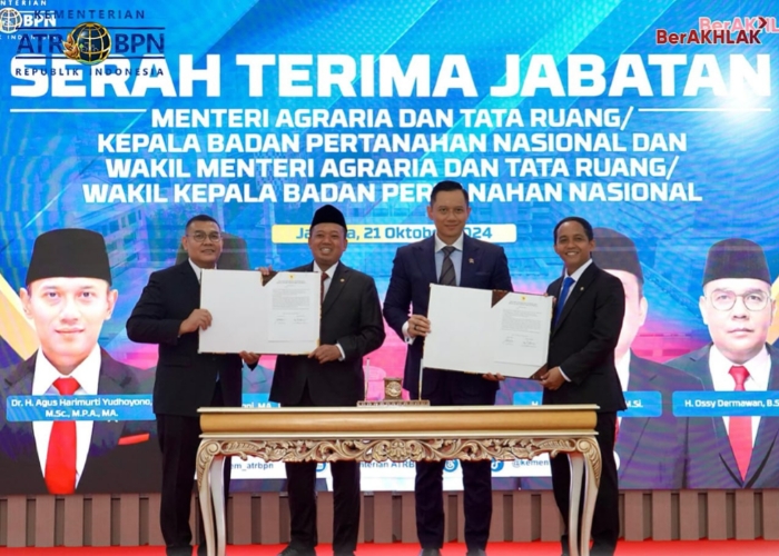 Sertijab Menteri dan Wamen ATR/BPN, Nusron Wahid: Siap Lanjutkan yang Dirintis pada Pemimpin Pendahulu