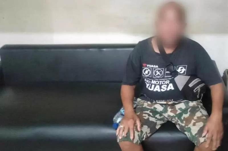 Putu Suma Widiasa resmi ditetapkan sebagai tersangka setelah melakukan tindakan pembakaran terhadap toko bangunan milik kakaknya