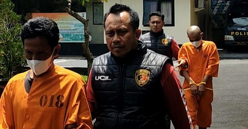 Oknum ASN Pemkab Bangli berinisial Sang Ketut KP ditahan Polres Bangli. &nbsp;