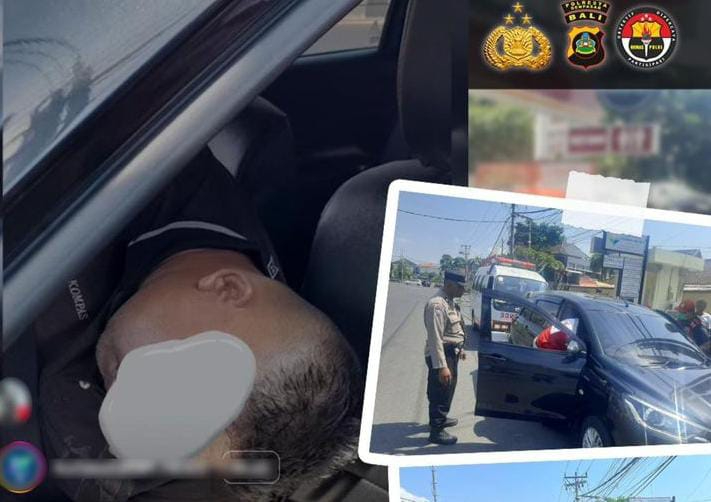 Penemuan seorang pria meninggal di dalam mobil