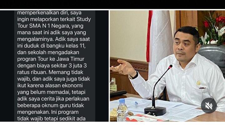Seorang keluarga siswa mengadu ke AWK terkait dugaan intimidasi terhadap siswa yang tidak ikut study tour
