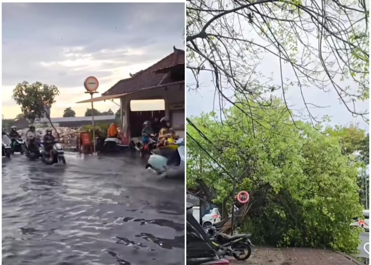 Hujan deras sebabkan banjir di beberapa titik di Bali