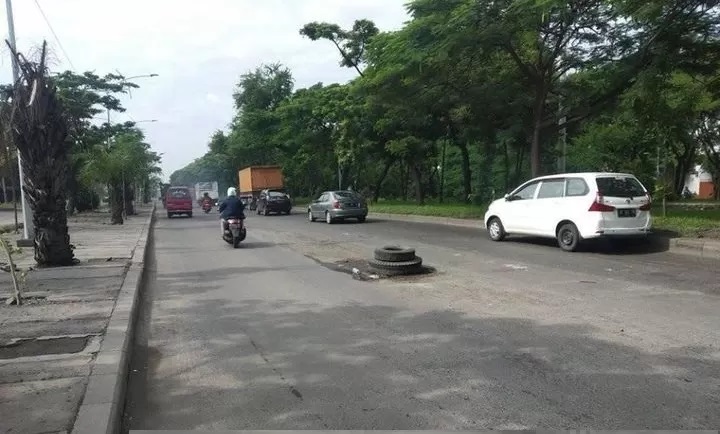 Kawasan Jalan Margomulyo Surabaya sering terjadi kecelakaan lalu lintas. (DOK)