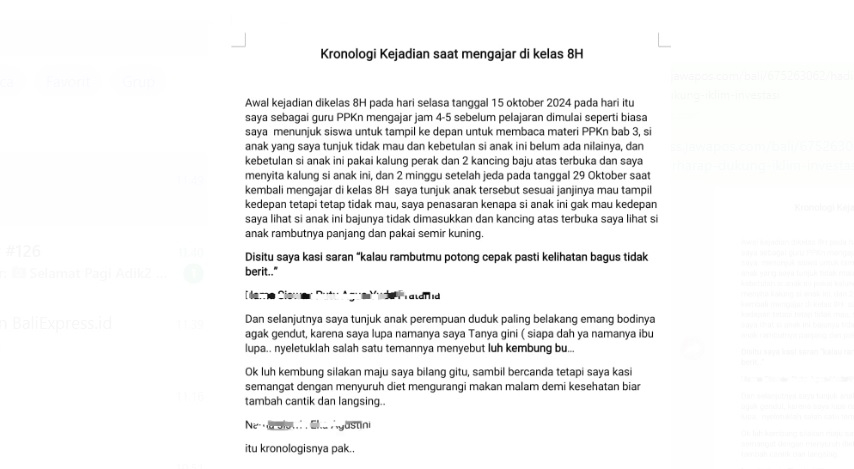 Guru PPKN yang dituding lakukan bullying di sekolah beri klarifikasi