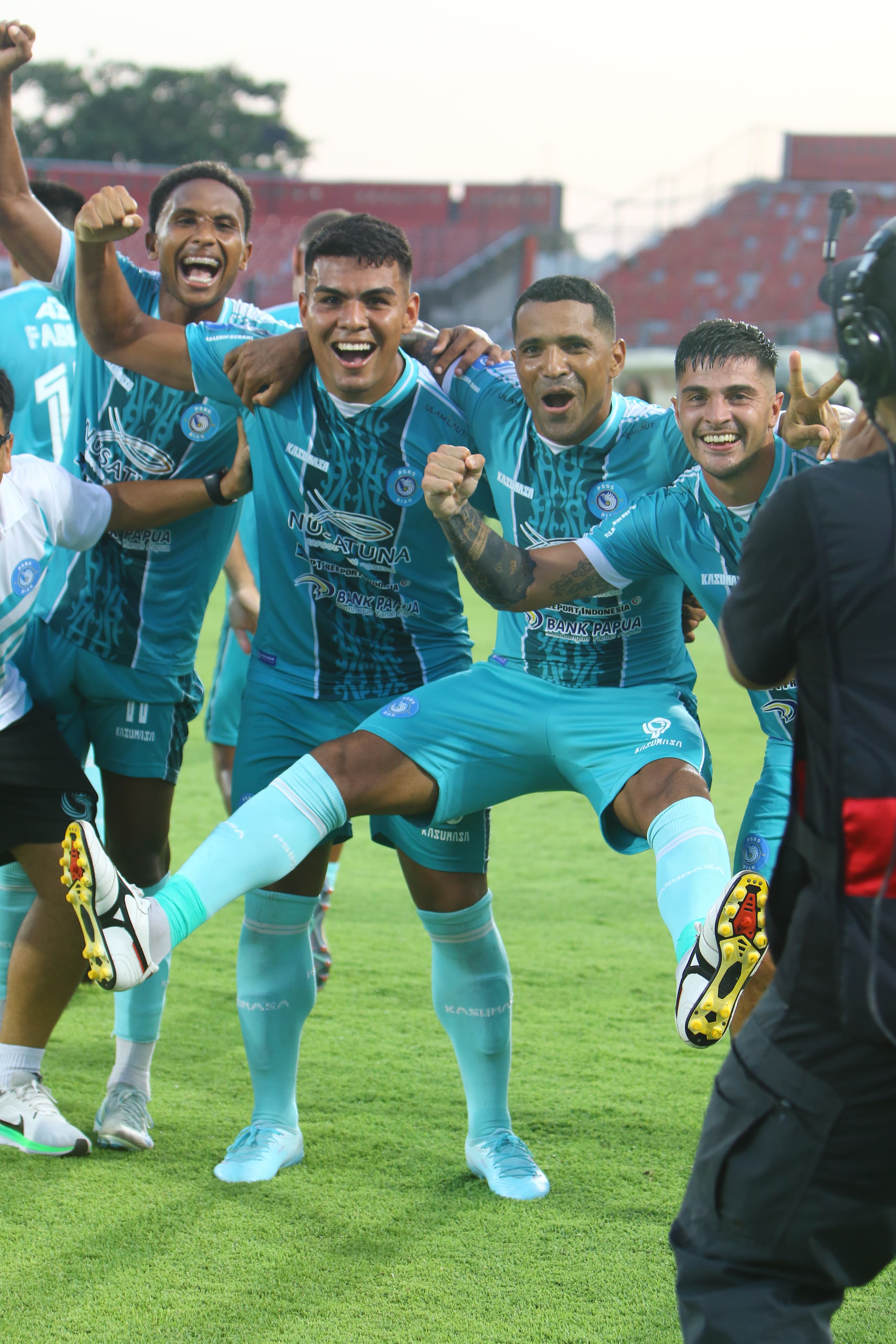 PSBS Biak saat mengalahkan Bali United di Stadion Kapten I Wayan Dipta di pekan ke-10 Liga 1 2024/2025 dengan skor 2-0.