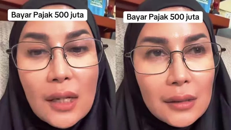 Tangkapan layar video curhatan Nuke, seorfang pedagang ayam yang ditagih pajak tahun 2020 sebesar Rp500 juta. (Foto: TikTok)