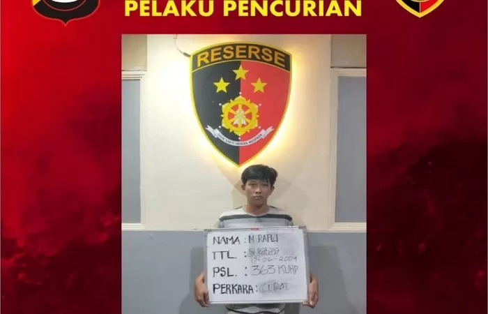 Muhammad Rafli tersangka pembobol dua konter HP di Denpasar