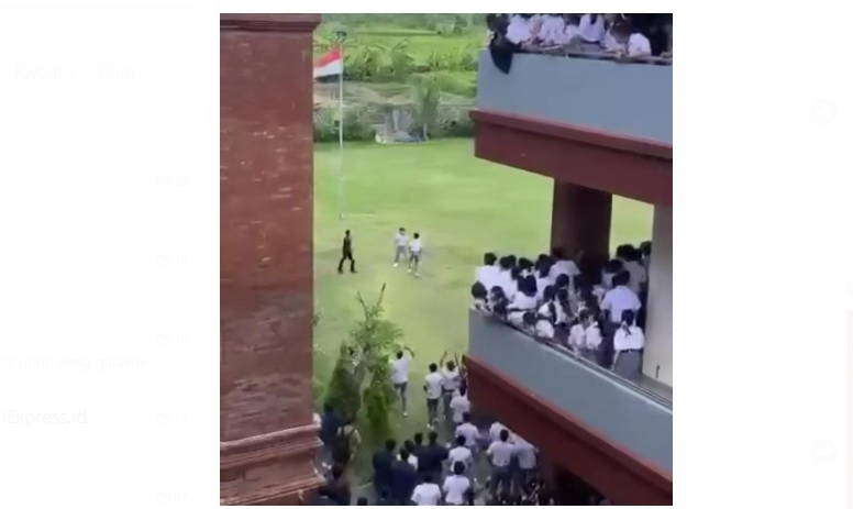 Viral video tarung bebas dua siswa SMA di Badung yang diminta oleh guru setempat